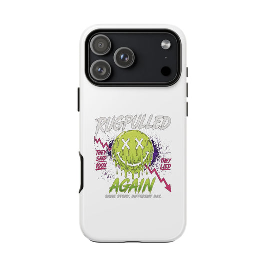 Phone Case – 'Rugpulled Again' Neon Grunge Protective Phone Cover