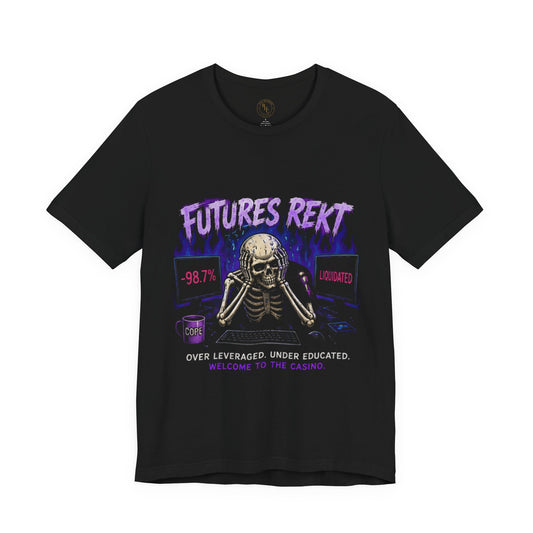 Futures Rekt Tee | Bag Holders Club Crypto Streetwear